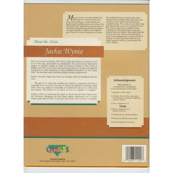 Color Charts Map of Discovery Cross Stitch Pattern Booklet Jackie Wynia 11102 - Picture 2 of 2